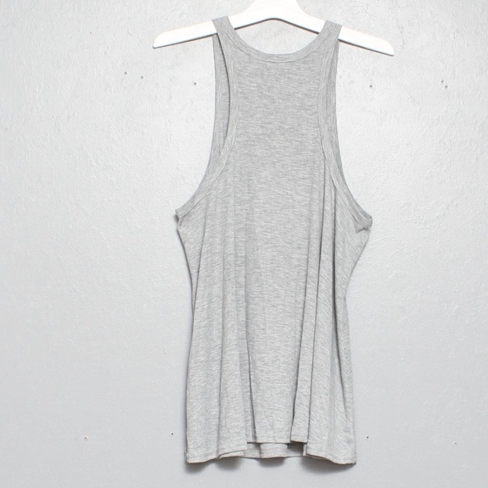 Free People Light Gray Racerback Tank Top - Picture 3 of 6